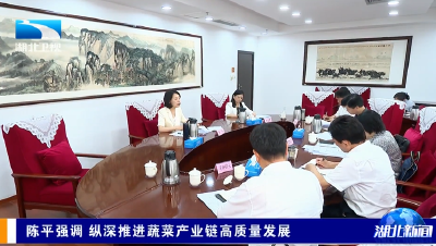 陈平强调 纵深推进蔬菜产业链高质量发展