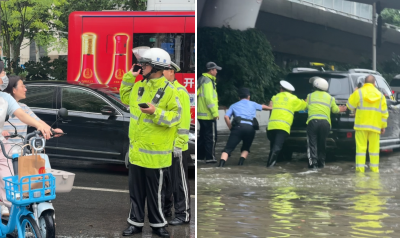 大到暴雨席卷湖北多地，交警、水务等部门紧急响应迅速行动
