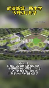 武汉新增一所小学，今年9月开学