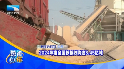 2024年度全国秋粮收购达3.45亿吨