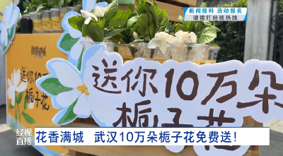 花香满城 武汉10万朵栀子花免费送！