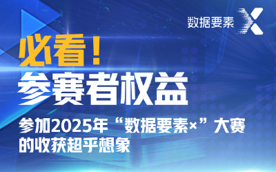 参赛者权益丨必看！参加2025年“数据要素×”大赛的收获超乎想象
