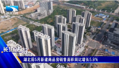 湖北前5月新建商品房销售面积同比增长5.9%