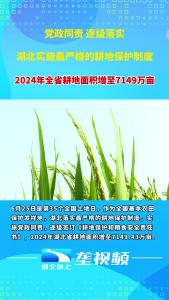 湖北耕地面积增至7149万亩