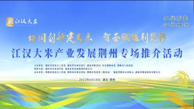 直播|“协同创新建支点 智荟赋能荆楚行”江汉大米产业发展荆州专场推介活动
