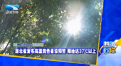 湖北省发布高温黄色省级预警 局地达37℃以上
