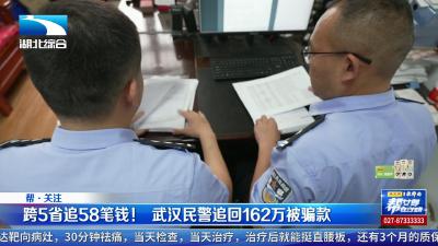 跨5省追58笔钱！ 武汉民警追回162万被骗款