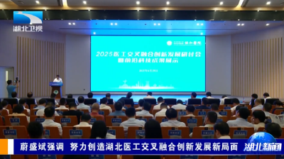 蔚盛斌强调 努力创造湖北医工交叉融合创新发展新局面