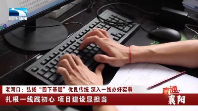 襄阳老河口：扎根一线践初心 项目建设显担当