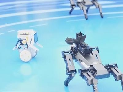 湖北武汉：多款机器人亮相 造型各异 功能多样