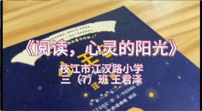 宜昌市-枝江市江汉路小学-《阅读，心灵的阳光》-王君泽