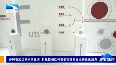 孙伟在武汉调研时强调  积极推动以科创引领提升支点创新策源力