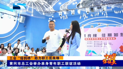 工会“搭鹊桥”助力职工觅良缘丨黄冈市总工会举办单身青年职工联谊活动