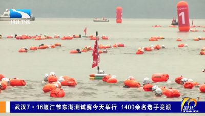 武汉7·16渡江节东湖测试赛今天举行 1400余名选手竞渡