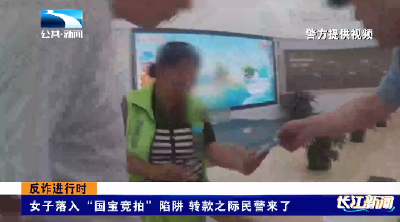 女子落入“国宝竞拍”陷阱 转款之际民警来了