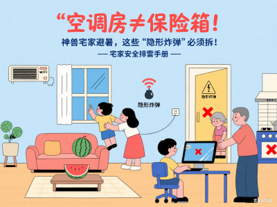 宅家爽，隐患藏！“神兽”暑期安全，严防家中这四大"隐形雷区"！