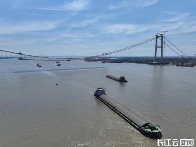 冲刺明年三月通车！双柳长江大桥开始路面摊铺