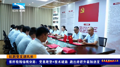 红旗党支部风采｜省纤检局仙桃分局：党员攻坚+技术破局 跑出纤纺升级加速度