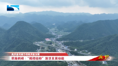 高质量党建引领高质量发展丨恩施鹤峰：“揭榜挂帅”激活发展动能