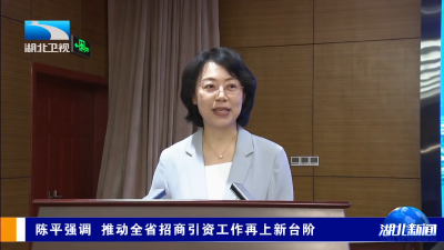 陈平强调 推动全省招商引资工作再上新台阶