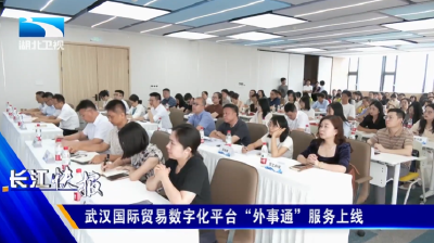 武汉国际贸易数字化平台“外事通”服务上线