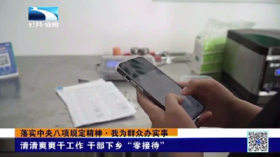 清清爽爽干工作 干部下乡“零接待”