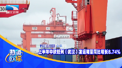 上半年中欧班列（武汉）发运箱量同比增长8.74%