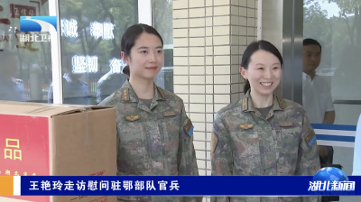 王艳玲走访慰问驻鄂部队官兵