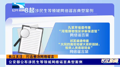长江关注：打击整治网络谣言