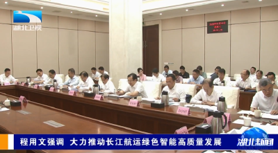 程用文强调 大力推动长江航运绿色智能高质量发展