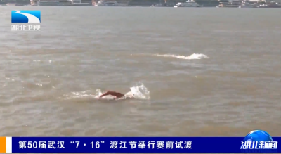 第50届武汉“7·16”渡江节举行赛前试渡