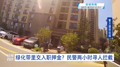 绿化带里交入职押金？民警两小时寻人拦截