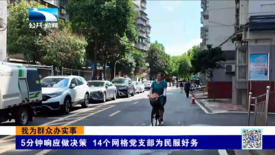 我为群众办实事｜襄阳襄城：5分钟响应做决策 14个网格党支部为民服好务