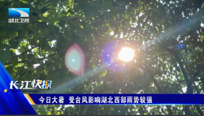 今日大暑 受台风影响湖北西部雨势较强 