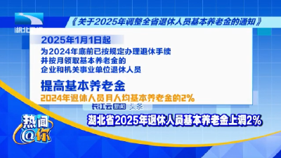 湖北省2025年退休人员基本养老金上调2%