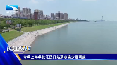 今年上半年长江汉口站来水偏少近两成