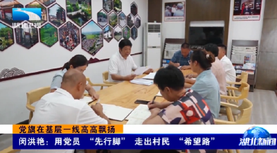 党旗在基层一线高高飘扬 | 闵洪艳：用党员 “先行脚” 走出村民 “希望路”