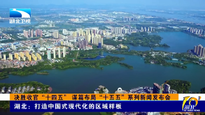 决胜收官“十四五” 谋篇布局“十五五”系列新闻发布会 | 湖北：打造中国式现代化的区域样板