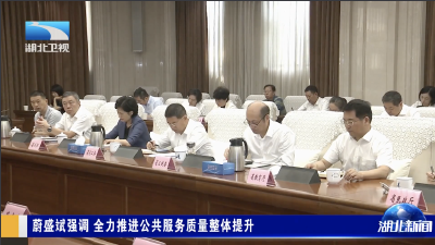 蔚盛斌强调 全力推进公共服务质量整体提升