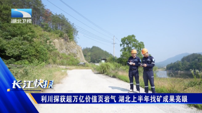利川探获超万亿价值页岩气 湖北上半年找矿成果亮眼
