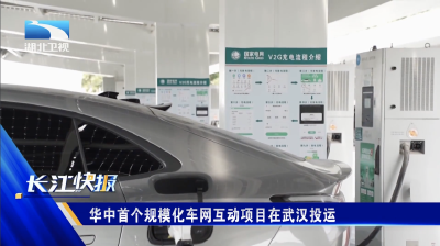 华中首个规模化车网互动项目在武汉投运