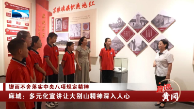 锲而不舍落实中央八项规定精神 | 麻城：多元化宣讲让大别山精神深入人心