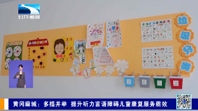 黄冈麻城：多措并举 提升听力言语障碍儿童康复服务质效