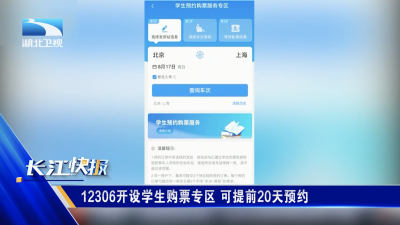 12306开设学生购票专区 可提前20天预约