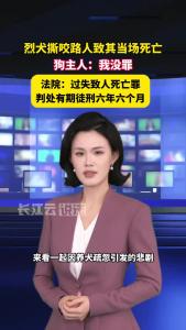 烈犬撕咬路人致其当场死亡，狗主人辩称：“人是被狗咬死的，我没罪”，法院判了！