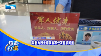 湖北为烈士遗属发放一次性慰问金
