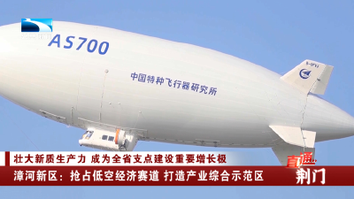 荆门漳河新区：抢占低空经济赛道 打造产业综合示范区