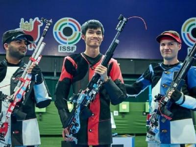 国际射联最新世界排名 盛李豪王子菲霸榜第一