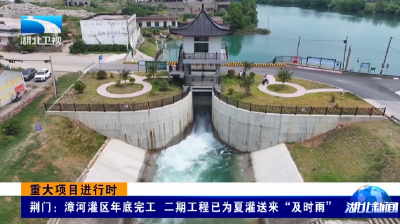 重大项目进行时 | 荆门：漳河灌区年底完工 二期工程已为夏灌送来“及时雨”