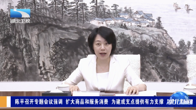 陈平召开专题会议强调 扩大商品和服务消费 为建成支点提供有力支撑
